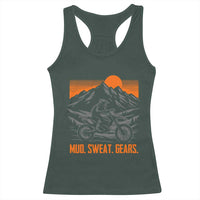 Mud Sweat Gears Dirt Bike Racerback Tank Top