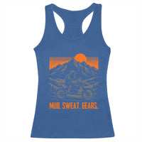 Mud Sweat Gears Dirt Bike Racerback Tank Top
