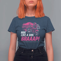 Dirt Bike Girl T Shirt For Women Braaap Like A Girl