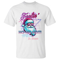 Funny Christmas In July T Shirt Retro Santa Feelin' Ho Ho Hot - Wonder Print Shop