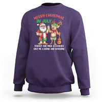 Funny Christmas In July Sweatshirt Give Me A Drink And Sunshine - Wonder Print Shop