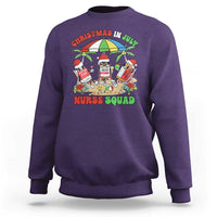 Funny Christmas In July Nurse Squad Sweatshirt - Wonder Print Shop