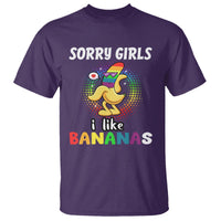 Funny LGBT Pride T Shirt Sorry Girl I Like Bananas Gay Couple - Wonder Print Shop