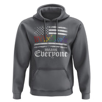 LGBT Pride Hoodie We The People Means Everyone Rainbow Flag - Wonder Print Shop