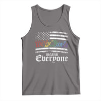LGBT Pride Tank Top We The People Means Everyone Rainbow Flag