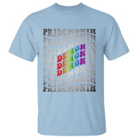 Funny LGBT Pride T Shirt Pride Demon Month Rainbow - Wonder Print Shop