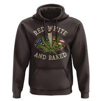 Funny Marijuana 4th Of July Hoodie Red White and Baked Patriotic Weed - Wonder Print Shop