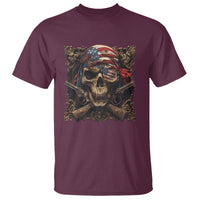 Funny Pirate 4th Of July T Shirt Patriotic America Flag Skull - Wonder Print Shop