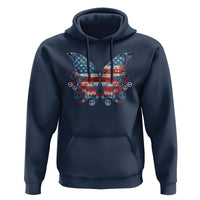 4th Of July Hoodie Butterfly Patriotic Peace Signs - Wonder Print Shop