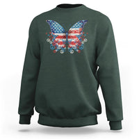 4th Of July Sweatshirt Butterfly Patriotic Peace Signs - Wonder Print Shop