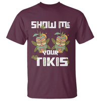 Funny Hawaii T Shirt Show me Your Tikis Mask Aloha Hawaiian - Wonder Print Shop