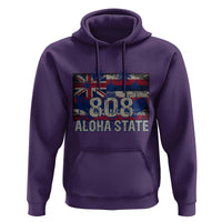 Hawaiian Hoodie 808 Aloha State Hawaii Flag - Wonder Print Shop