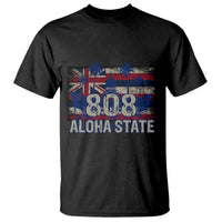 Hawaiian T Shirt 808 Aloha State Hawaii Flag - Wonder Print Shop