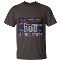 Hawaiian T Shirt 808 Aloha State Hawaii Flag - Wonder Print Shop
