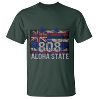 Hawaiian T Shirt 808 Aloha State Hawaii Flag - Wonder Print Shop
