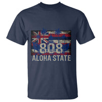 Hawaiian T Shirt 808 Aloha State Hawaii Flag - Wonder Print Shop