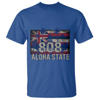 Hawaiian T Shirt 808 Aloha State Hawaii Flag - Wonder Print Shop