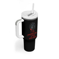 Viking Tumbler With Handle I Am Comfortable With Violence