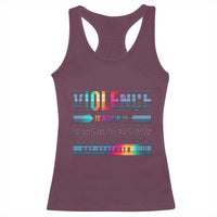 Violence Is A Sign Of Weakness Racerback Tank Top