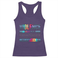 Violence Is A Sign Of Weakness Racerback Tank Top