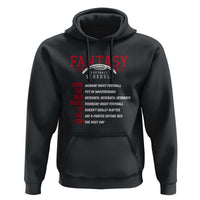 Funny Fantasy Football Schedule Hoodie - Wonder Print Shop