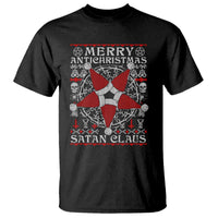 Anti Christmas T Shirt Merry Antichristmas Noel Hat Pentagram - Wonder Print Shop