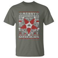 Anti Christmas T Shirt Merry Antichristmas Noel Hat Pentagram - Wonder Print Shop