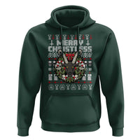 Anti Christmas Hoodie Merry Christless Satan Baphomet Wreath