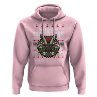 Anti Christmas Hoodie Merry Christless Satan Baphomet Wreath