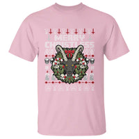 Anti Christmas T Shirt Merry Christless Satan Baphomet Wreath - Wonder Print Shop