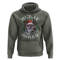 Anti Christmas Hoodie Merry 666Mas Satan Creepy Christmas