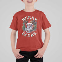 Anti Christmas T Shirt For Kid Merry 666Mas Satan Creepy Christmas - Wonder Print Shop