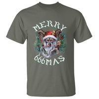 Anti Christmas T Shirt Merry 666Mas Satan Creepy Christmas - Wonder Print Shop