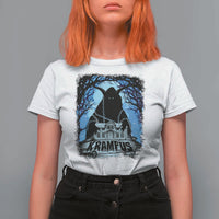 Dark Gothic Christmas Krampus T Shirt For Women - Wonder Print Shop