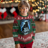Dark Gothic Christmas Krampus Ugly Christmas Sweater - Wonder Print Shop