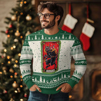 Xmas Krampus Ugly Christmas Sweater American Traditional Tarot Card - Wonder Print Shop