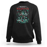 Horror Christmas Merry Krampus Sweatshirt - Wonder Print Shop