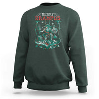 Horror Christmas Merry Krampus Sweatshirt - Wonder Print Shop