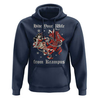 Funny Christmas Hoodie Hide Your Wife From Krampus