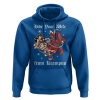 Funny Christmas Hoodie Hide Your Wife From Krampus