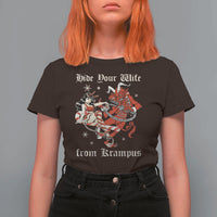 Funny Christmas T Shirt For Women Hide Your Wife From Krampus - Wonder Print Shop