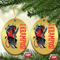 Horror Christmas Gruss Vom Krampus Christmas Ornament - Wonder Print Shop