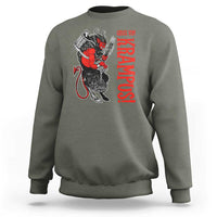 Horror Christmas Gruss Vom Krampus Sweatshirt - Wonder Print Shop
