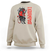 Horror Christmas Gruss Vom Krampus Sweatshirt - Wonder Print Shop