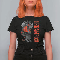 Horror Christmas Gruss Vom Krampus T Shirt For Women - Wonder Print Shop
