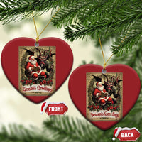 Xmas Krampus Christmas Ornament Season Greeting Vintage Tarot Card - Wonder Print Shop
