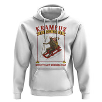 Funny Krampus Sleigh Rides Hoodie Naughty List Members Only