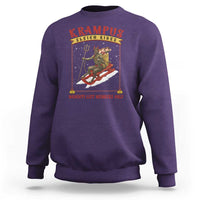 Funny Krampus Sleigh Rides Sweatshirt Naughty List Members Only - Wonder Print Shop