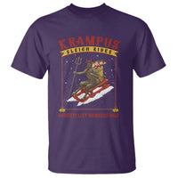 Funny Krampus Sleigh Rides T Shirt Naughty List Members Only - Wonder Print Shop