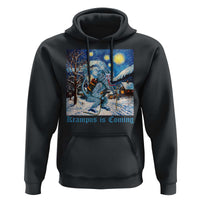 Krampus Is Coming Hoodie Spooky Christmas Starry Night